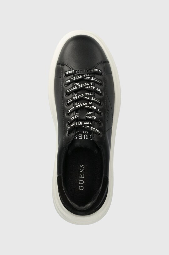 Kožne tenisice Guess ELBA crna FMPVIB.SUE12.BLACK