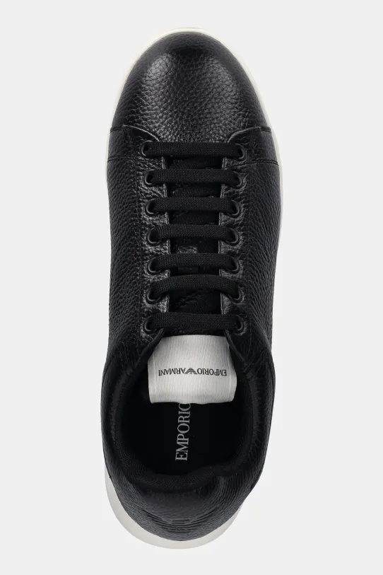 Kožené sneakers boty Emporio Armani černá X4X264.XF768.00002