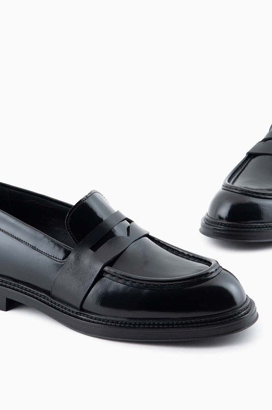 Kožené mokasíny Emporio Armani černá X4A182.XN944.K001