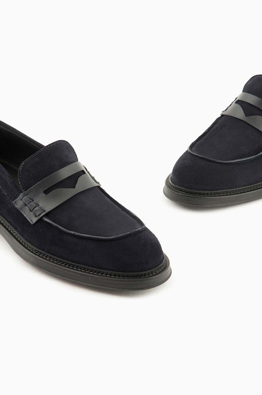 Emporio Armani mokasyny zamszowe czarny X4A184.XR111.E553