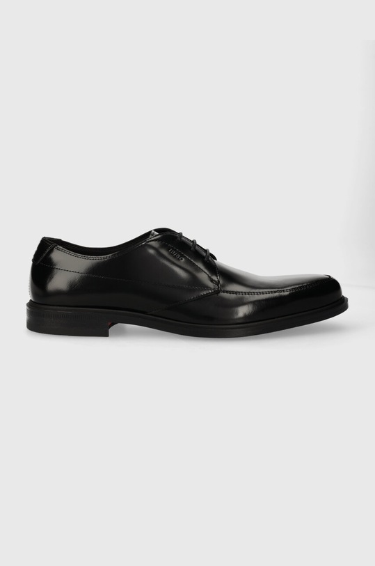 HUGO półbuty skórzane Kerr eleganckie czarny 50512716.001
