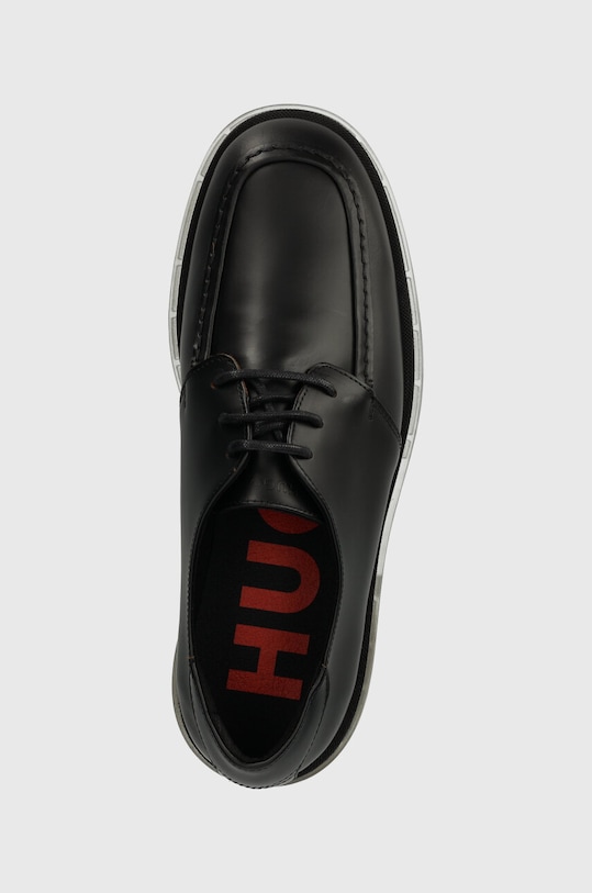 HUGO półbuty skórzane Chaol czarny 50512805.002