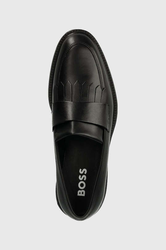 BOSS mokasyny skórzane Larry czarny 50511952.001