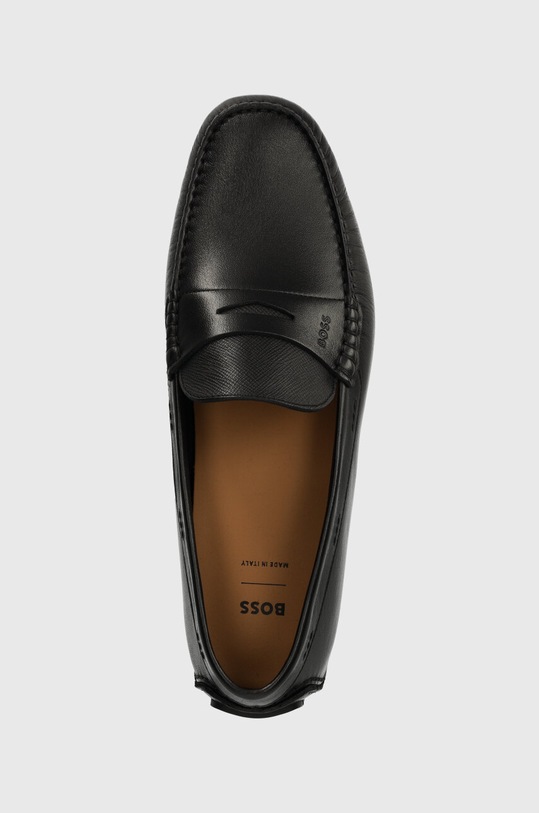 BOSS mocasini de piele Driver negru 50507551.001
