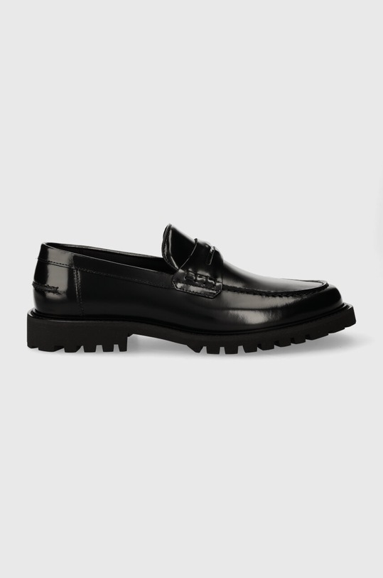 Шкіряні мокасини BOSS Richayl elegant чорний 50512920.001