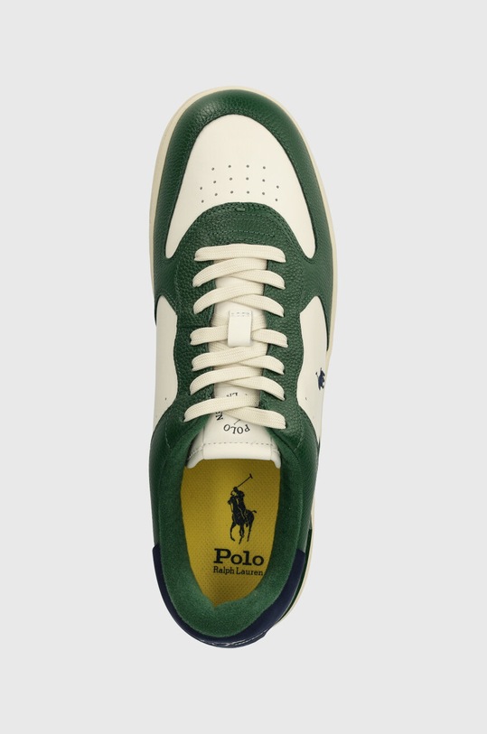 Kožené tenisky Polo Ralph Lauren Masters Crt zelená 809931571003.101