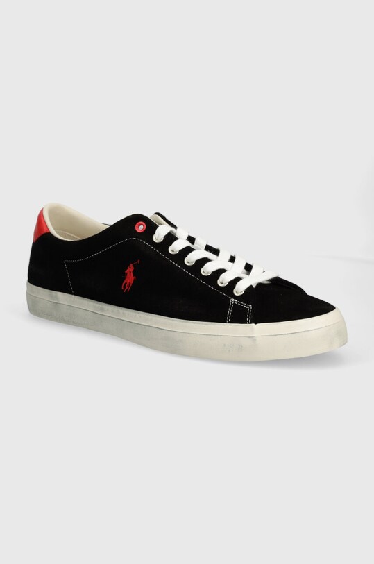Polo Ralph Lauren sneakersy skórzane Longwood skóra zamszowa czarny 816931905001.040
