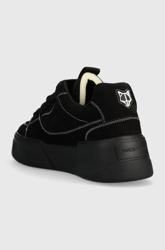 Încălțăminte Naked Wolfe sneakers din piele intoarsă Kosa Kosa.Midnight.Black negru