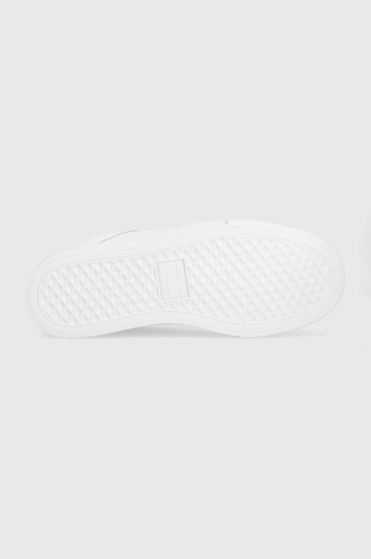 Tommy Jeans sneakersy skórzane TJM VULCANIZED FOXING FLAG EM0EM01313 biały