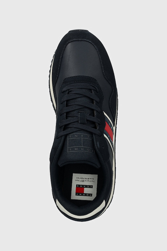 Tommy Jeans sneakersy skórzane TJM MODERN RUNNER granatowy EM0EM01316