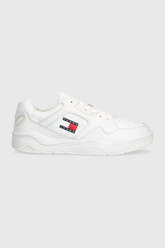 Tommy Jeans sneakersy TJM LEATHER OUTSOLE COLOR imitacja skóry licowej biały EM0EM01350