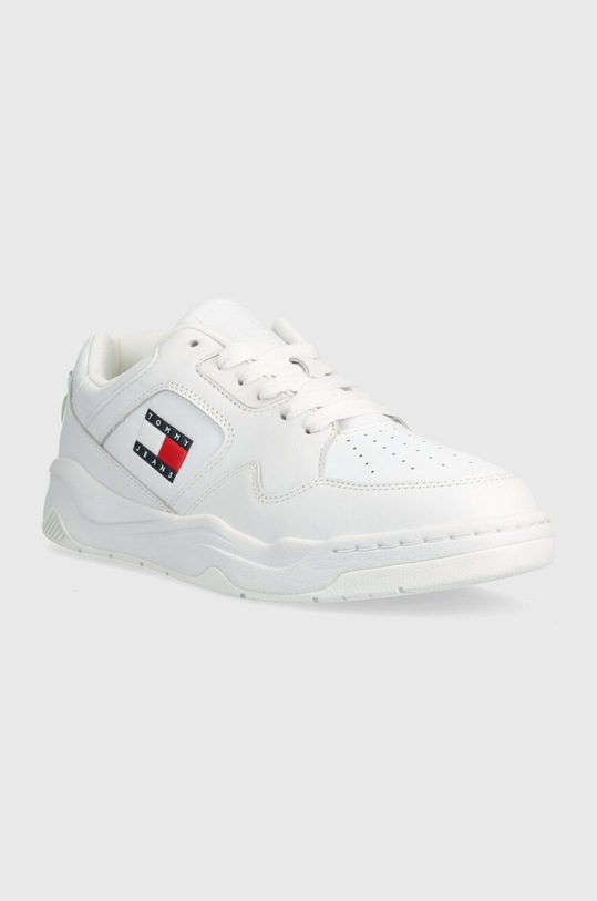 Tenisky Tommy Jeans TJM LEATHER OUTSOLE COLOR EM0EM01350 bílá SS24
