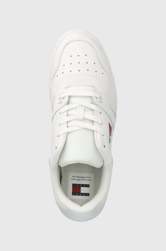 Tommy Jeans sneakersy skórzane TJM RETRO BASKET ESS biały EM0EM01395