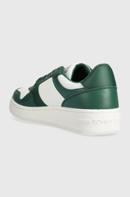 Încălțăminte Tommy Jeans sneakers din piele TJM RETRO BASKET ESS EM0EM01395 verde