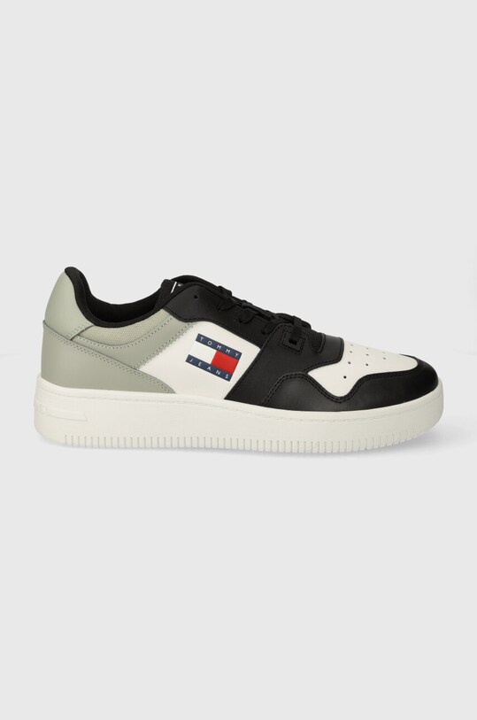 Tommy Jeans sneakersy skórzane TJM RETRO BASKET ESS niska szary EM0EM01395