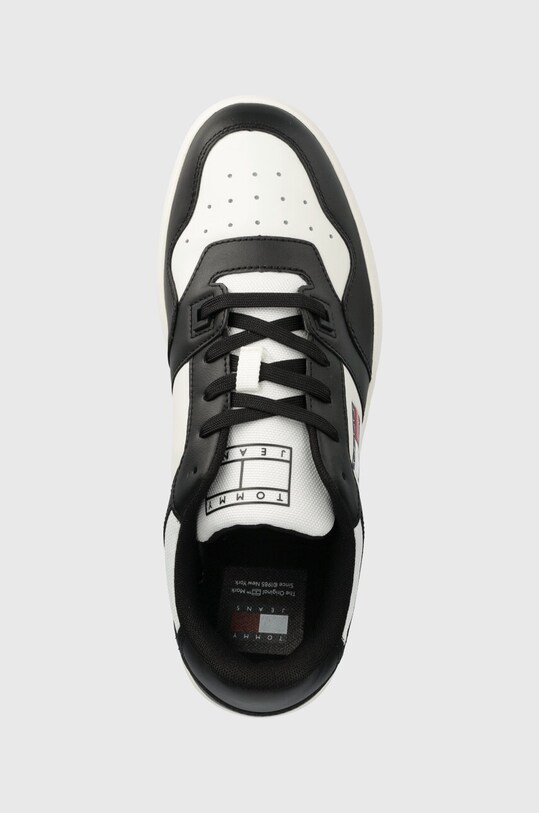 Kožne tenisice Tommy Jeans TJM RETRO BASKET ESS crna EM0EM01395