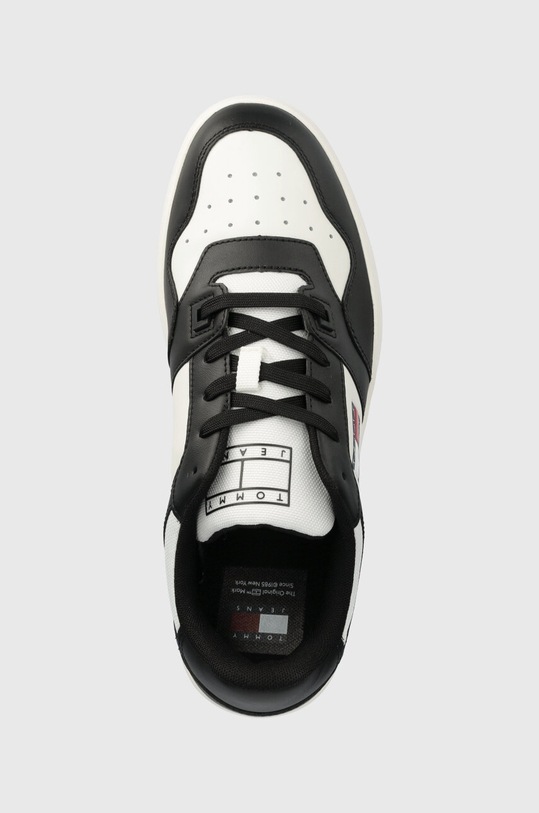 Tommy Jeans sneakersy skórzane TJM RETRO BASKET ESS czarny EM0EM01395
