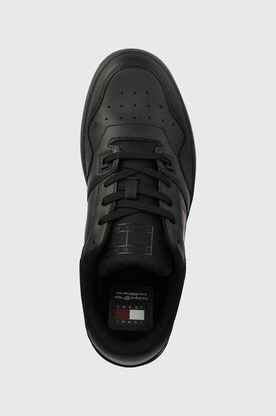 Tommy Jeans sneakers din piele TJM RETRO BASKET ESS negru EM0EM01395