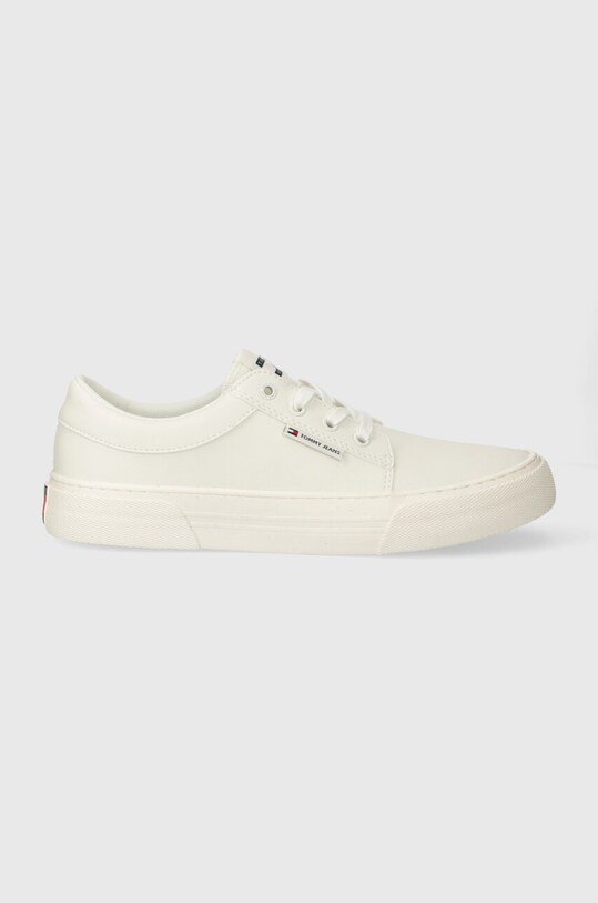 Кроссовки Tommy Jeans TJM VULC. SKATE DERBY ESS имитация натуральной кожи белый EM0EM01400