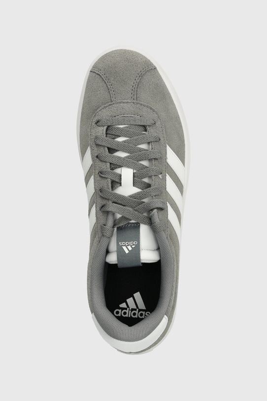adidas sneakersy skórzane Vl Court szary ID6276