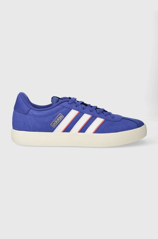 adidas sneakers din piele intoarsă VL COURT mic de statură albastru ID6283