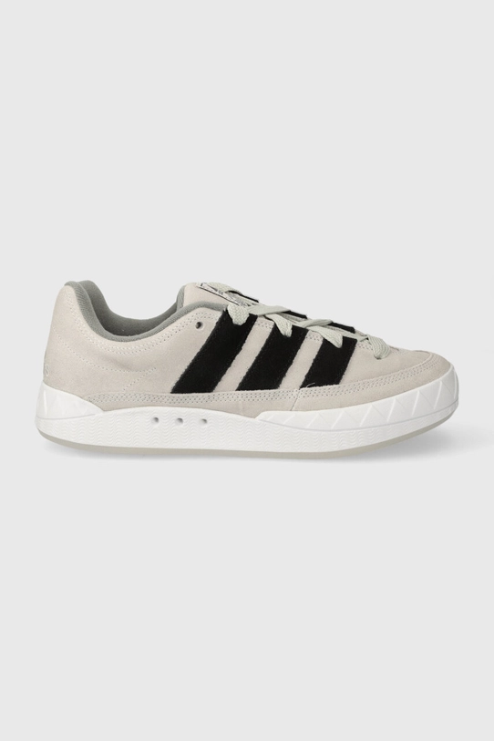 Σουέτ αθλητικά παπούτσια adidas Originals Adimatic λείο δέρμα γκρί ID8266