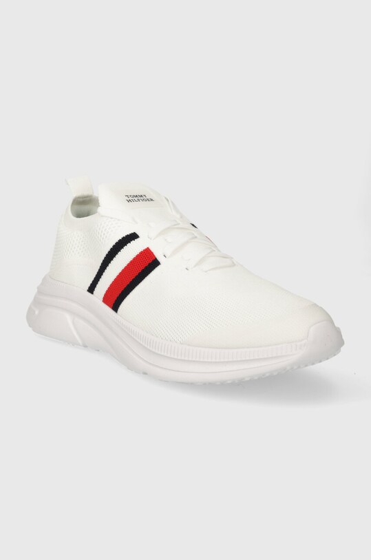 Αθλητικά Tommy Hilfiger MODERN RUNNER KNIT STRIPES ESS FM0FM04798 λευκό SS24
