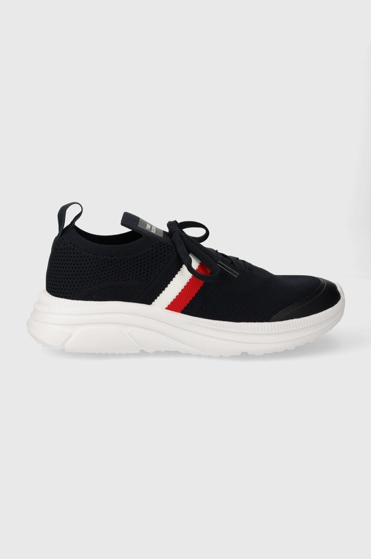 Sneakers boty Tommy Hilfiger MODERN RUNNER KNIT STRIPES ESS ultra lehké námořnická modř FM0FM04798