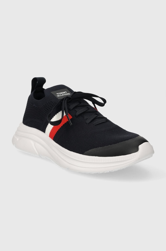 Sneakers boty Tommy Hilfiger MODERN RUNNER KNIT STRIPES ESS FM0FM04798 námořnická modř SS24
