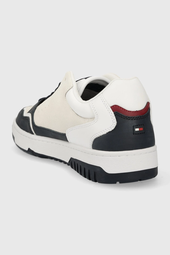 Obuwie Tommy Hilfiger sneakersy skórzane TH BASKET STREET SUEDE MIX FM0FM04873 granatowy