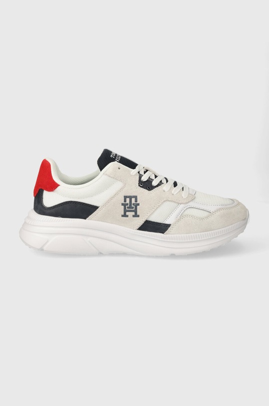 Tommy Hilfiger sneakersy MODERN RUNNER LTH MIX skóra zamszowa biały FM0FM04878