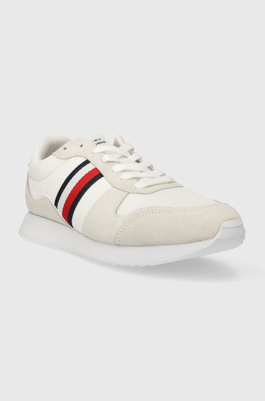 Sneakers boty Tommy Hilfiger RUNNER EVO MIX ESS FM0FM04886 bílá SS24