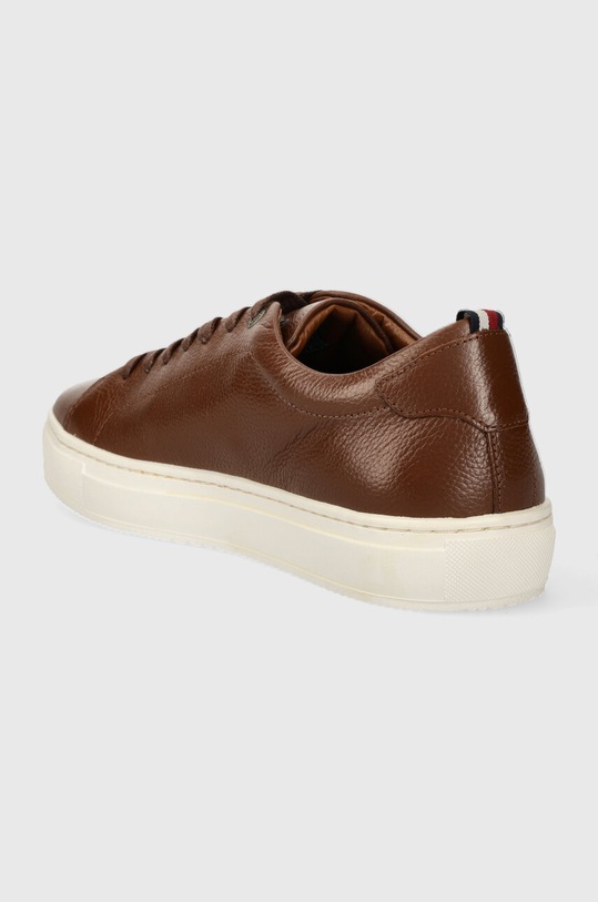 Взуття Шкіряні кросівки Tommy Hilfiger PREMIUM CUPSOLE GRAINED LTH FM0FM04893 коричневий