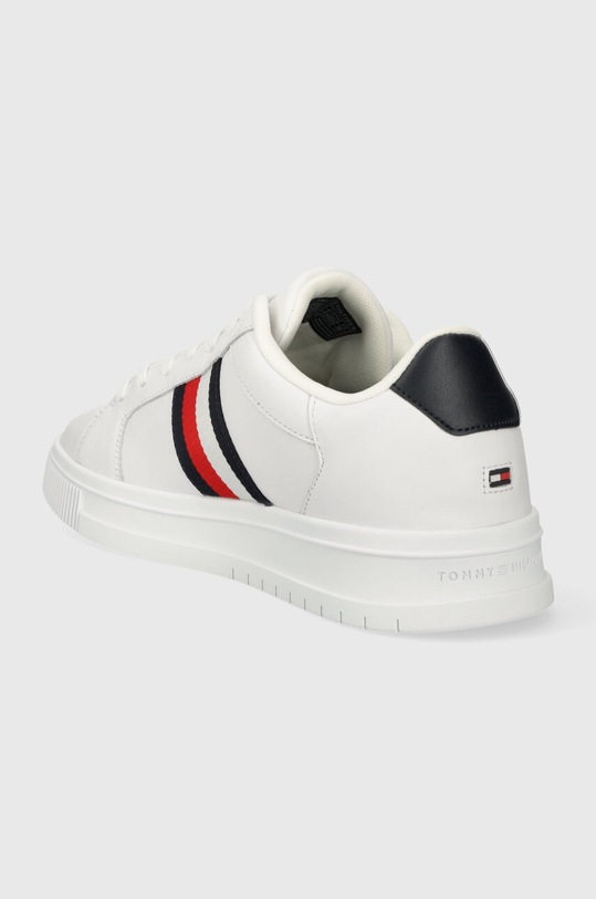 Boty Kožené tenisky Tommy Hilfiger SUPERCUP LTH STRIPES ESS FM0FM04895 bílá