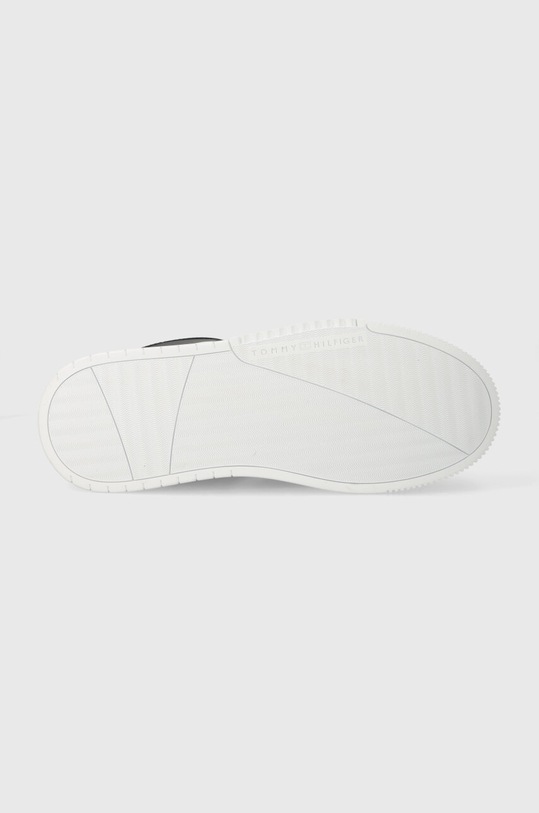 Kožené tenisky Tommy Hilfiger SUPERCUP LTH STRIPES ESS FM0FM04895 tmavomodrá