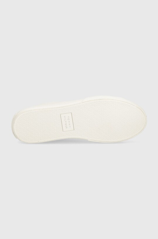Tommy Hilfiger sneakersy skórzane TH HI VULC STREET LOW LTH ESS FM0FM04896 biały