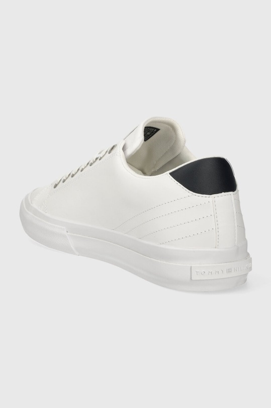 Scarpe Tommy Hilfiger sneakers in pelle TH HI VULC STREET LOW LTH ESS FM0FM04896 bianco