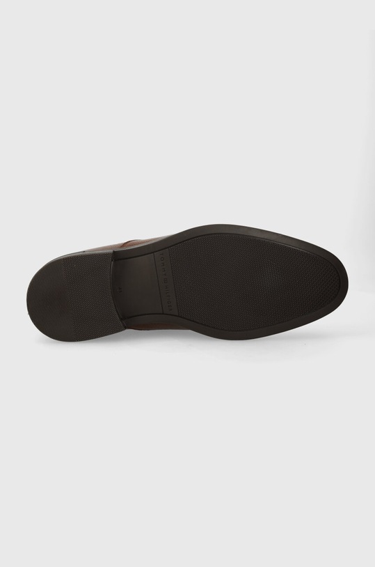 Kožne cipele Tommy Hilfiger CORE RWB HILFIGER T LTH SHOE FM0FM04901 smeđa