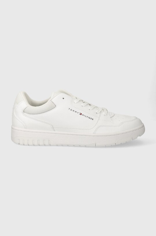 Tommy Hilfiger sneakers TH BASKET CORE LEATHER ESS piele alb FM0FM05040