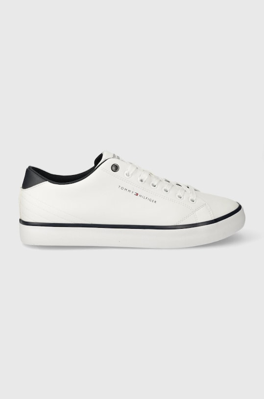 Кожаные кеды Tommy Hilfiger TH HI VULC CORE LOW LEATHER ESS синтетический белый FM0FM05041