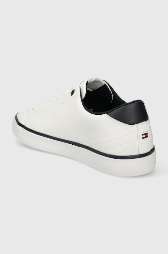Obuwie Tommy Hilfiger tenisówki skórzane TH HI VULC CORE LOW LEATHER ESS FM0FM05041 biały