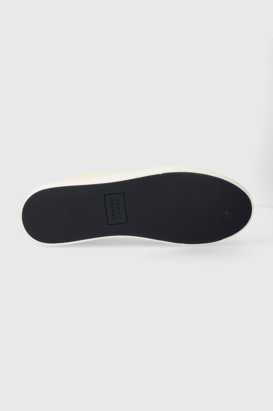 Tommy Hilfiger tenisówki skórzane TH HI VULC CORE LOW LEATHER ESS FM0FM05041 beżowy