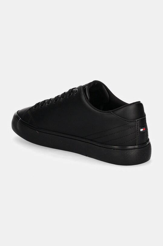 Παπούτσια Δερμάτινα ελαφριά παπούτσια Tommy Hilfiger TH HI VULC CORE LOW LEATHER ESS FM0FM05041 μαύρο