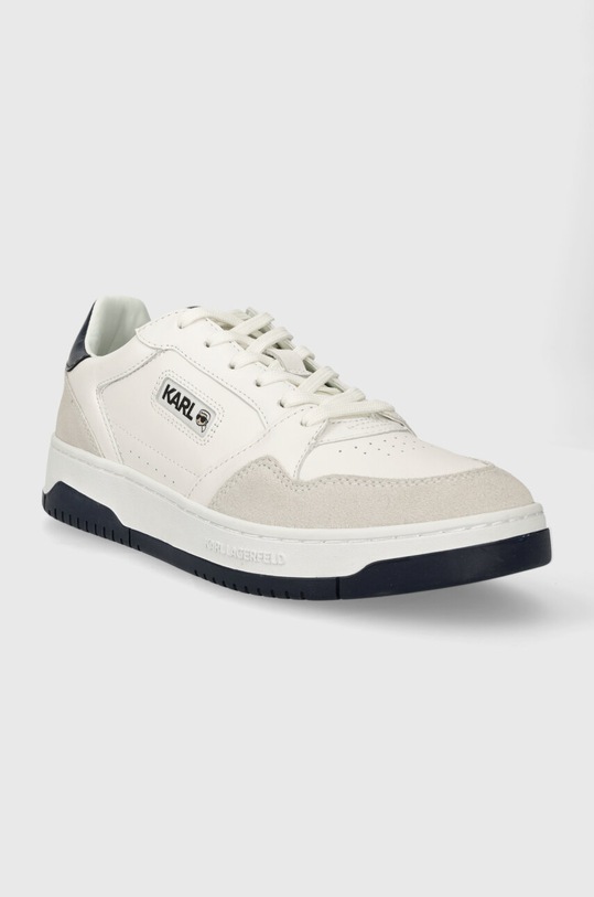 Δερμάτινα αθλητικά παπούτσια Karl Lagerfeld KREW KL KL53024A.01A λευκό SS24