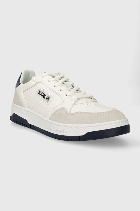 Δερμάτινα αθλητικά παπούτσια Karl Lagerfeld KREW KL KL53024A.01A λευκό SS24