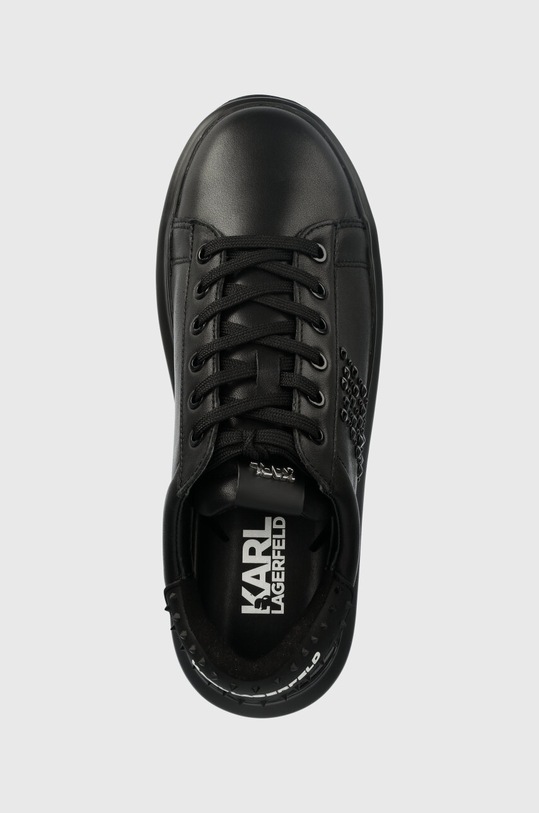 Kožené tenisky Karl Lagerfeld KAPRI MENS černá KL52574.00X