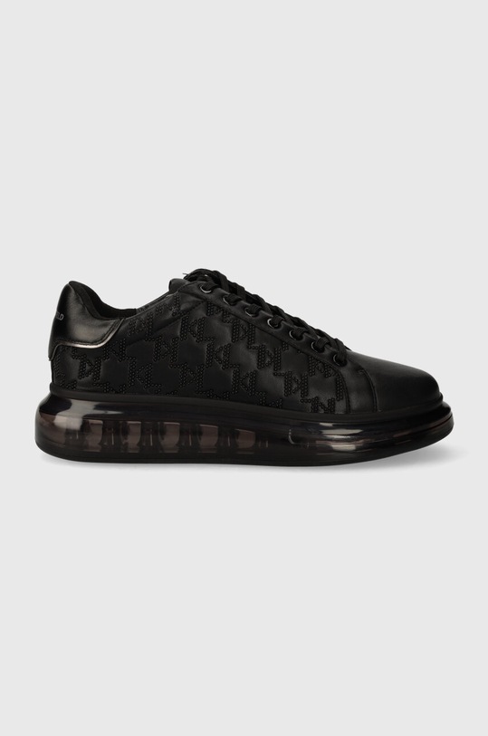 Karl Lagerfeld sneakersy skórzane KAPRI KUSHION niska czarny KL52624.00X