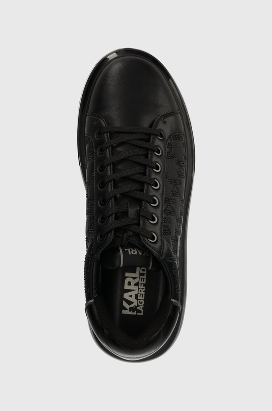 Karl Lagerfeld sneakersy skórzane KAPRI KUSHION czarny KL52624.00X