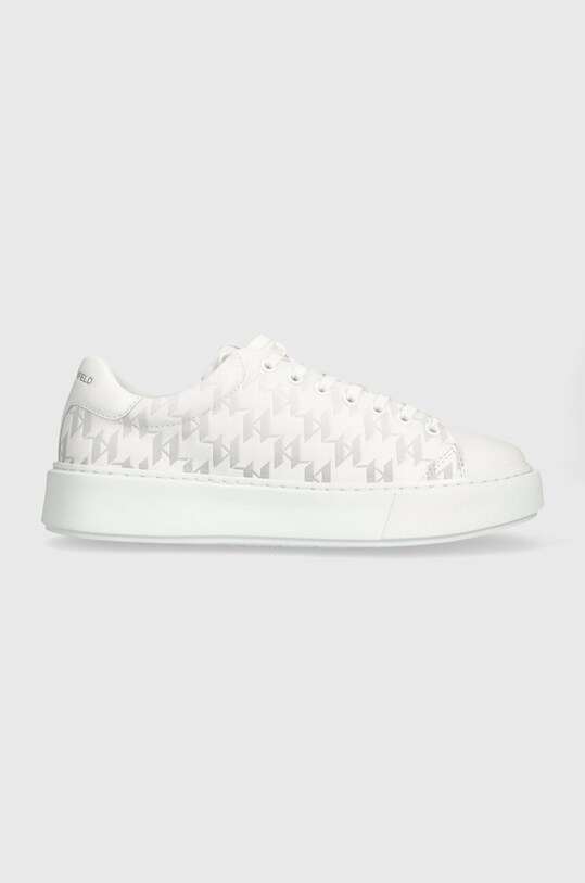 Karl Lagerfeld sneakersy skórzane MAXI KUP Planet friendly biały KL52224.011