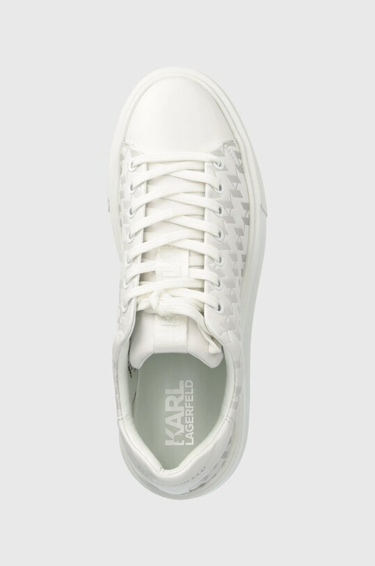 Karl Lagerfeld sneakers in pelle MAXI KUP bianco KL52224.011